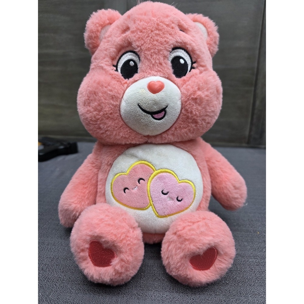 Care Bears Share Bear Talking Plush 14" Pink Stuffed Animal 2021 Basic Fun